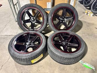 20x9.5 20x11 Demon Wheels & Tires Fits Dodge Charger Challenger Hellcat SRT Scat Pack