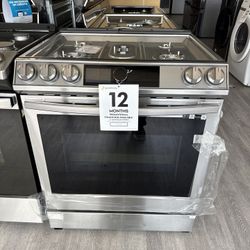 Samsung Slide In Gas Range In Stainless Steel 🍁