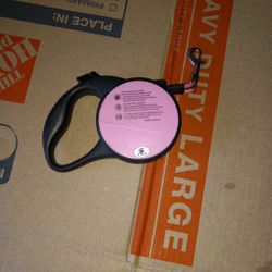 Pink Retractable Pet Leash 