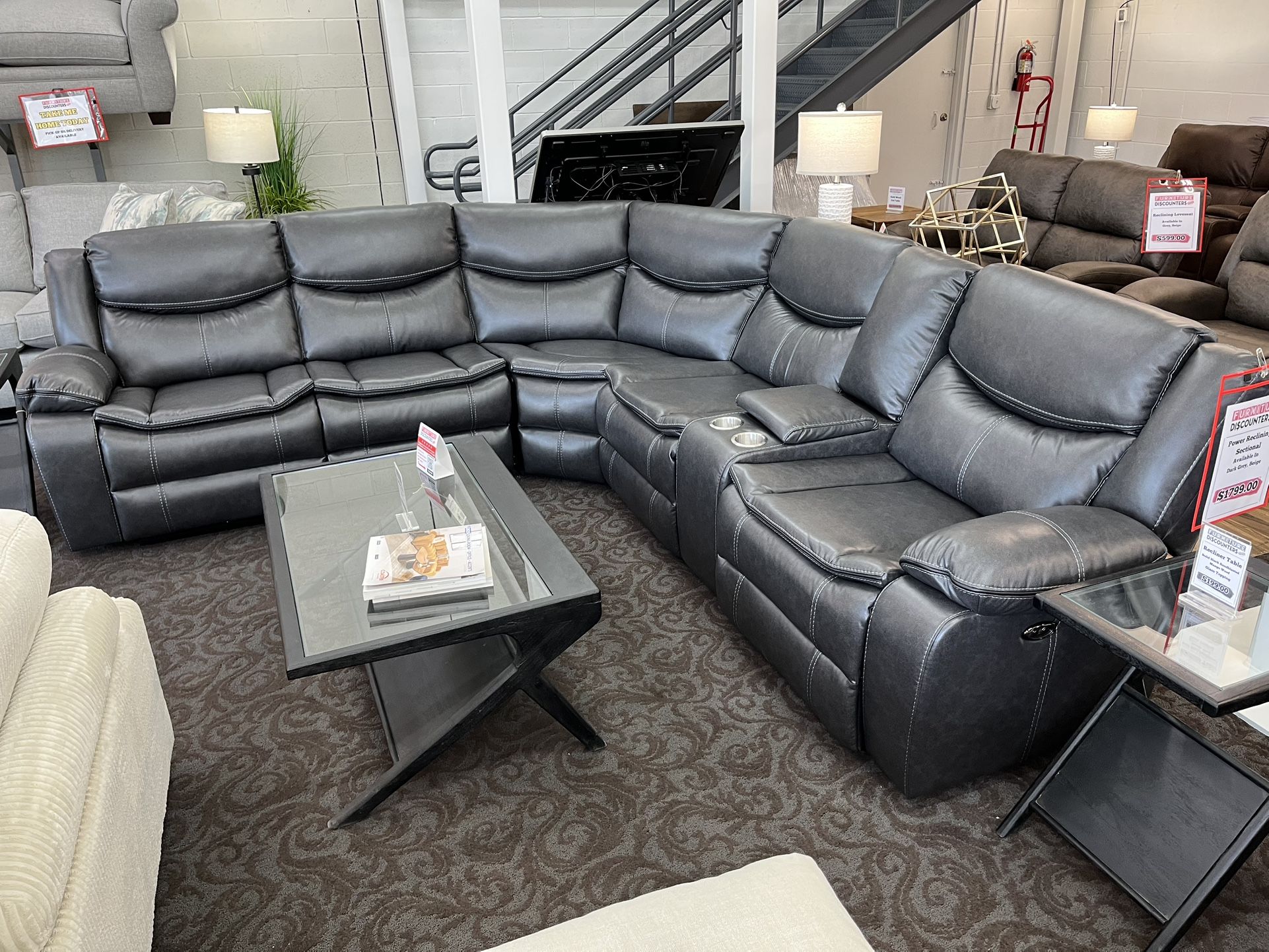 Power Reclining Sectional!