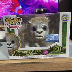Funko Pop Movies Wicked #1930 Cowardly Lion Flocked Target Exclusive Limited Edition