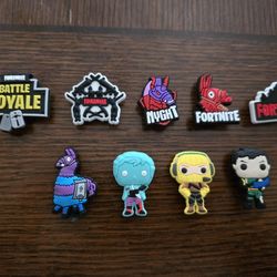 Lot Of 9 Fortnite Shoe Charms