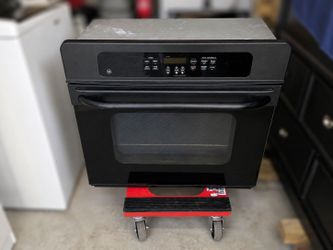 GE 30" Built-In Electric Wall Oven – Works Great – Black