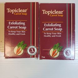 Topiclear Exfoliating Carrot Soap 7.0 Oz / 200g (2-Pack)