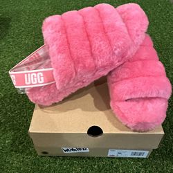 UGG Fluff Yeah Pink Slide