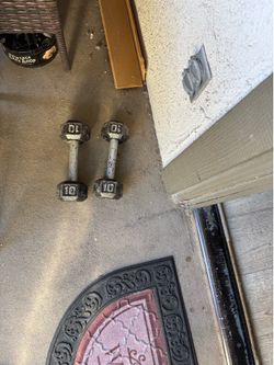 Dumbbells 2x10. 80 cent a pound