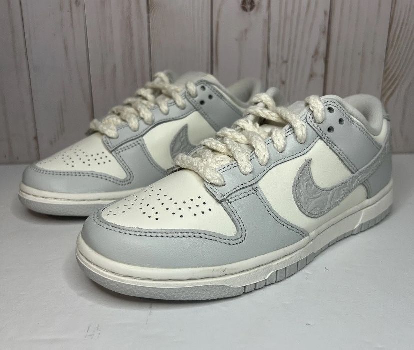 Dunk Low Needlework Grey Fog Size 6 7.5