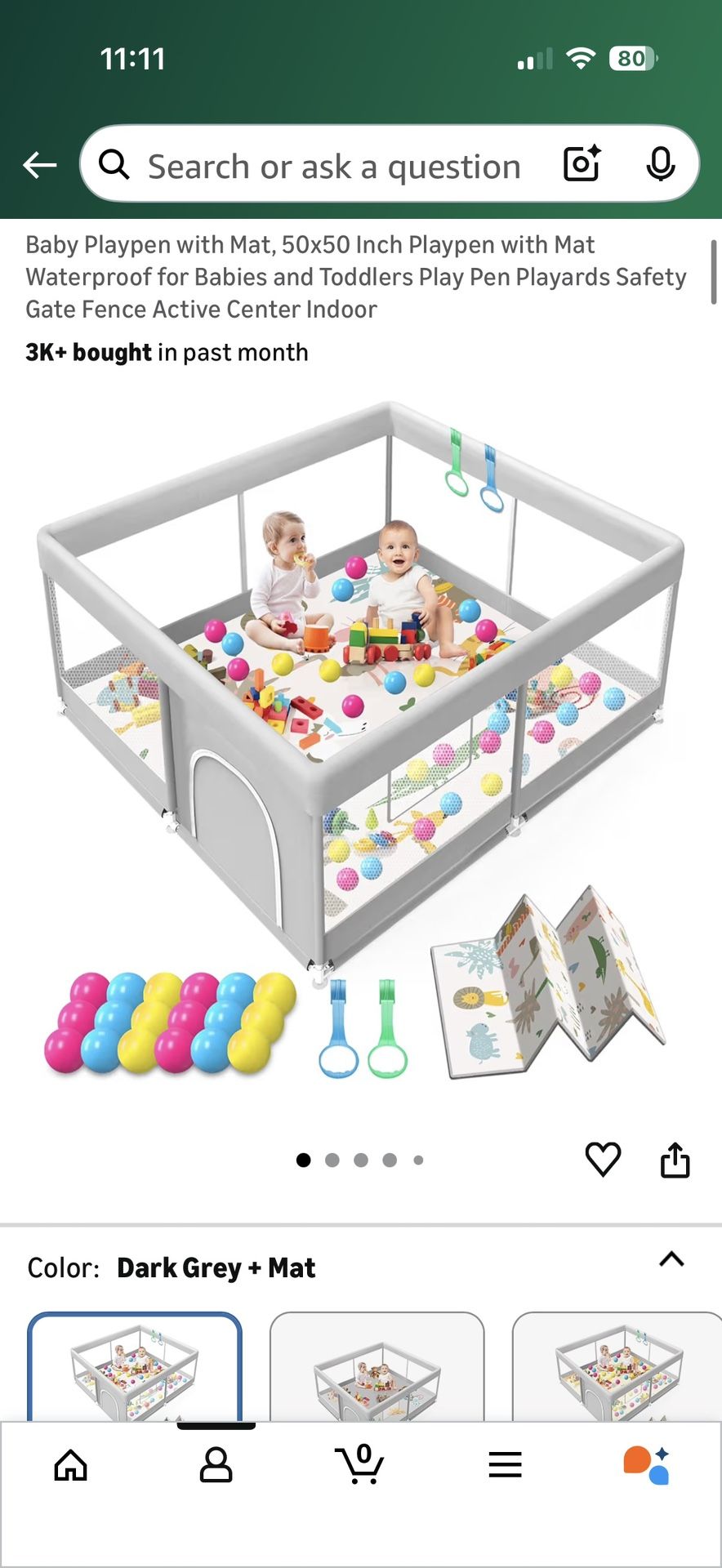 Baby playpen with Mat