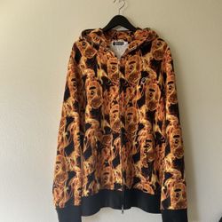 Bape Flame Full Zip Hoodie