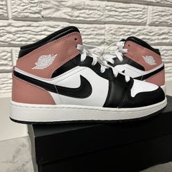 Semi New Nike Air 1 Jordans Mid GS 5.5Y Or Women’s Size 8 