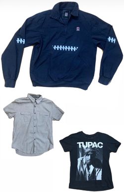 Meyba Pullover Jacket Men’s M + 2 Bonus Shirts Streetwear Bundle