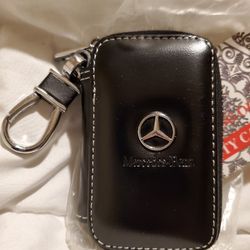 New Mercedes-Benz Coin ID Keychain Pouch Pocket Case