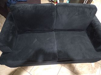 Black loveseat