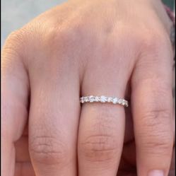 Wedding Band Size 7 14k Yellow Gold VS1-VS2 E Color Natural Round Diamonds .06 CTW