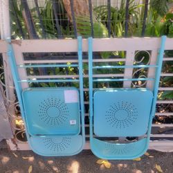 Two Metal Chairs 
