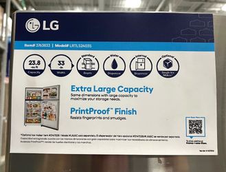 LG 24 cu. ft. Fridge/Freezer (w/ 2-year warranty left that’s transferable)