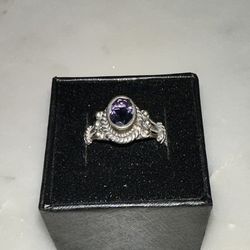 Iolite Ring Size 8 Sterling Silver 925