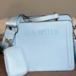 Steve Madden Blue Glaze Bevelyn Crossbody Purse