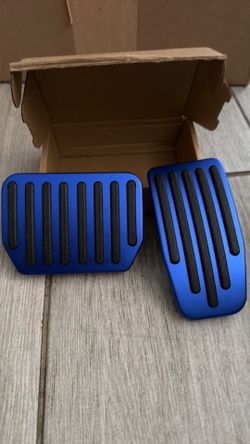 Aluminum Tesla Pedals - Blue/ Black