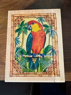 Parrot stamp