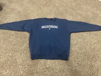 3 XL Breckenridge Crewneck Fleece Sweatshirt Navy Blue