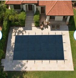 18x36-ft Blue Mesh Rectangular Inground Pool Safety Cover