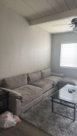 Sectioned L couch