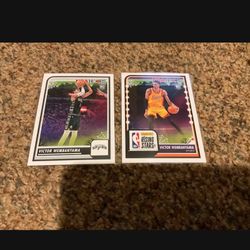 2 Victor Wembanyama Rookie Hoops Basketball Cards San Antonio Spurs Rookie Superstar 