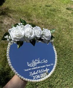 Mirror Ring Tray perfect for weddings, engagements, or as a stunning ring holder!