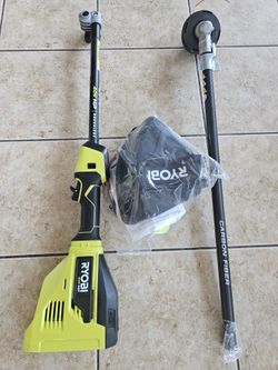 New 15" 40V Carbon Fiber Shaft String Trimmer 