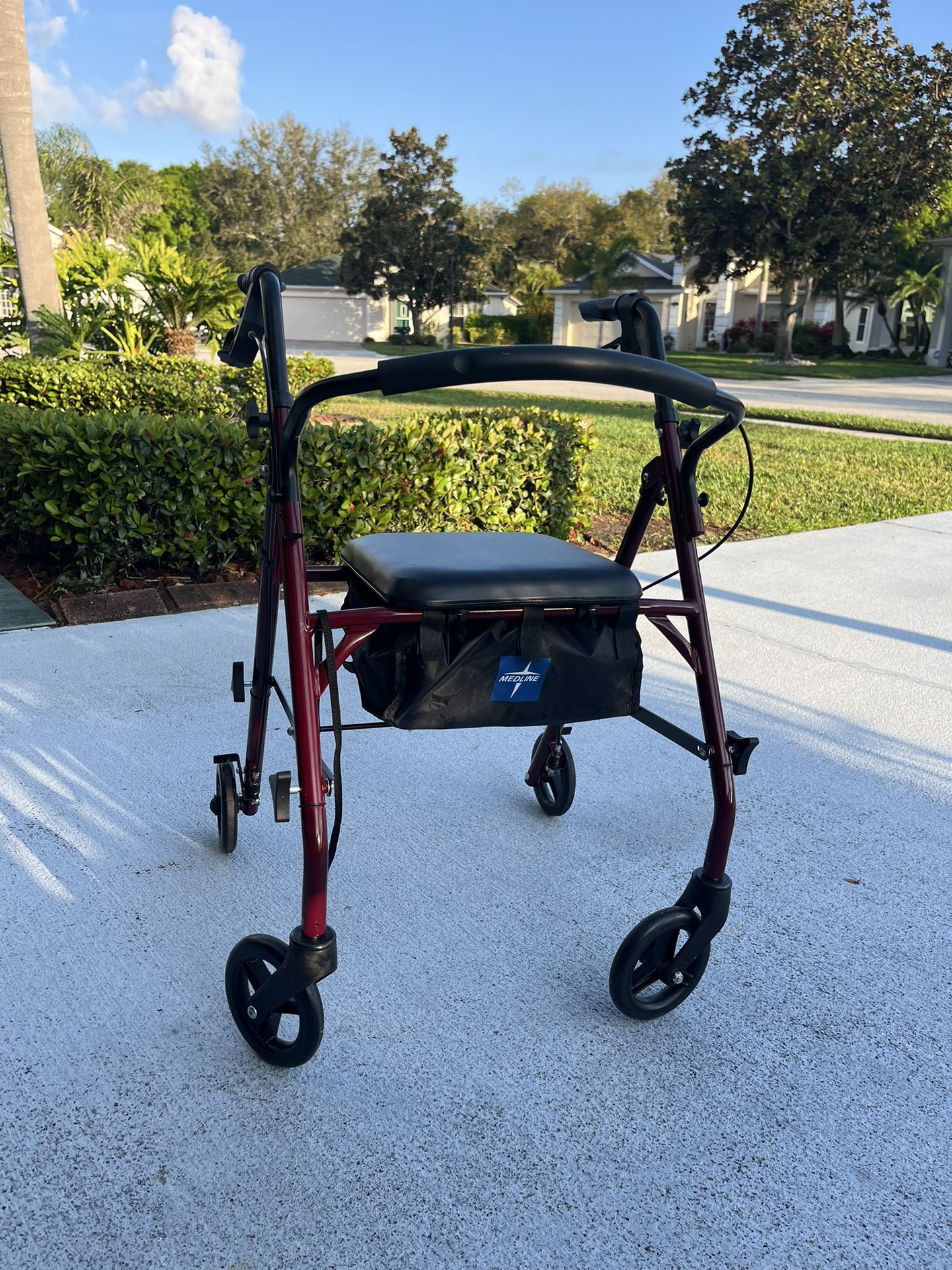 Rollator Walker With Seat And Storage