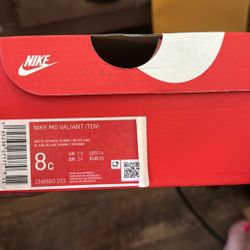 Cream Little Boys Nikes