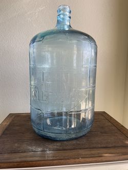 Vintage Glass Water Sparklett 5 Gallon Jug