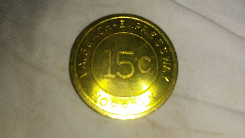 Ten 15 cent Va.Bch Expressway tokens....