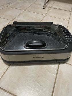 PowerXL Smokeless Grill with Tempered Glass Lid
