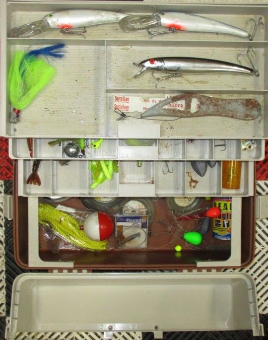 Large Plano Saltwater Fishing Tackle Box and Tackle
