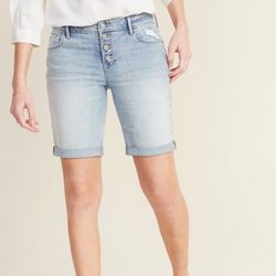 Old Navy Bermuda Denim Shorts sz 2