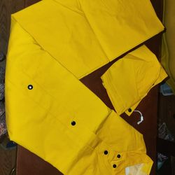 Xl Long Raincoat With Hood 