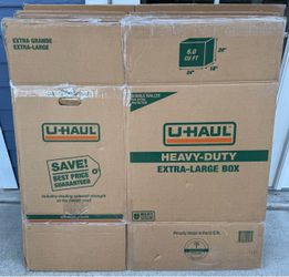 XL Uhaul moving boxes