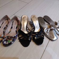 Women’s Flats And Heels Size 7 Bundle (3 Pairs)