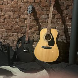 Epiphone Electric Guitar/ Yamaha Acoustic Guitar W Line 6 Spider V 20