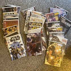 Box of comic books DC Star Wars