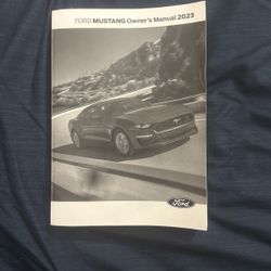 2023 Ford Mustang Owner’s Manuel