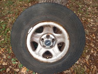1997 Jeep Cherokee Sport Rims & 235 75 15 Cooper Tires