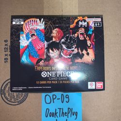 One Piece Card Game Op-09 Emperors In The New World (READ DESCRIPTION)
