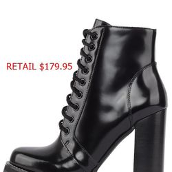 Jeffrey Campbell Legion Leather Lace Up High Heel Lug Sole BootsJeffrey Campbell Legion Leather Lace Up High Heel Lug Sole Boots