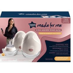 Tommee Tippee Double Electric Wearable Breast Pump, Hands-Free, in-Bra Breastfeeding Pump