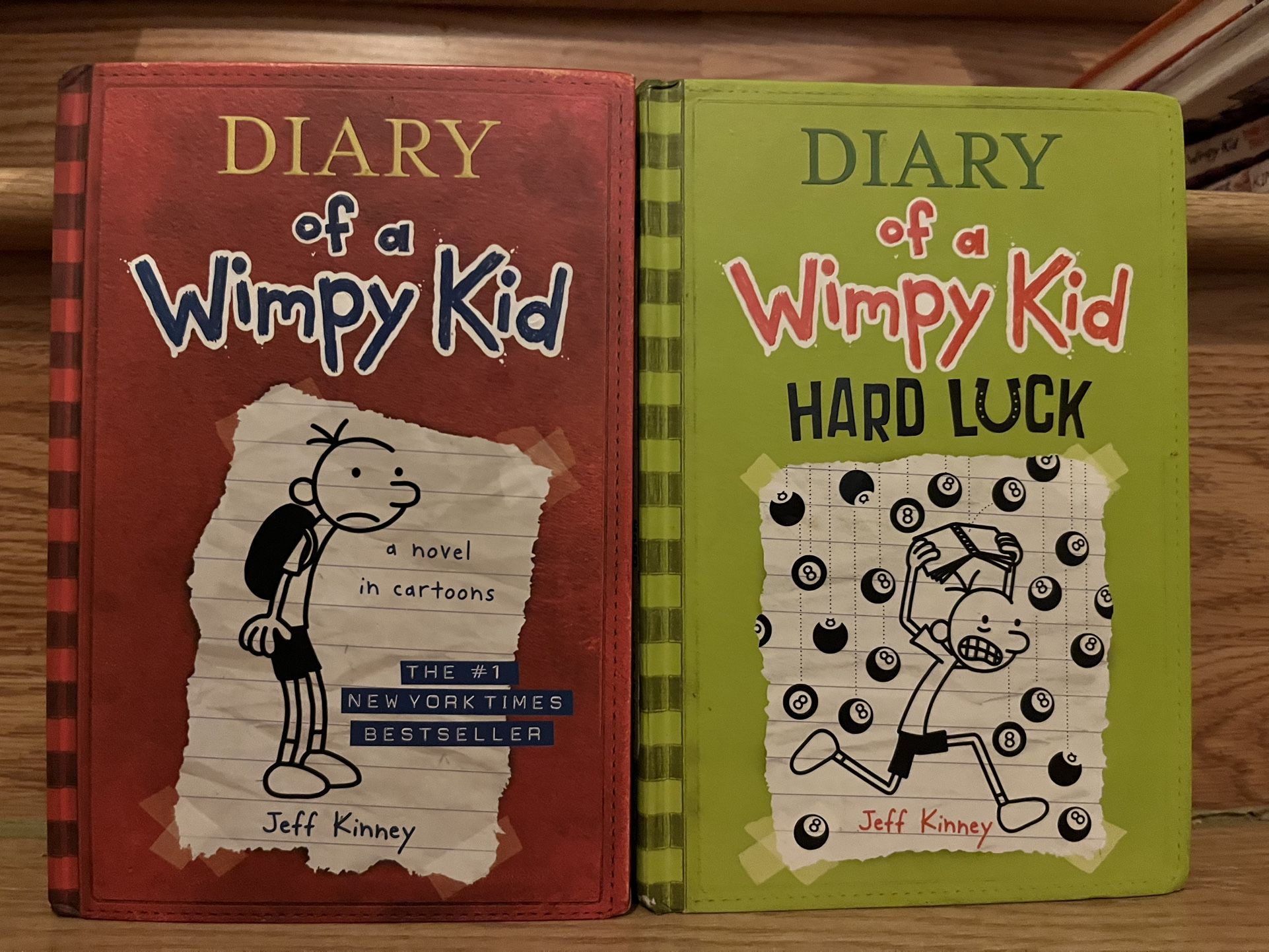 Diary of a Wimpy Kid, First Book & Hard Luck HB Used