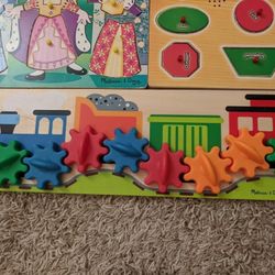 Melissa and Doug, Color Choo choo gear toy, new