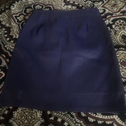 Firenze Santa Barbara Retro Style Leather Skirt 